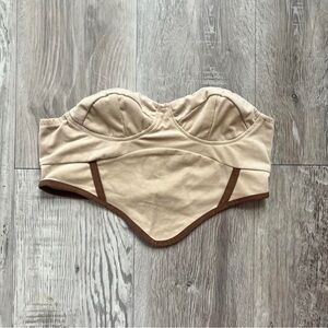 tube style crop top strapless